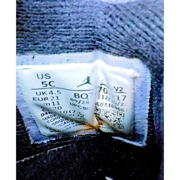 Air Jordan 4 Retro Toddler Shoes Black/Yellow Size 5C - Picture 5 of 8